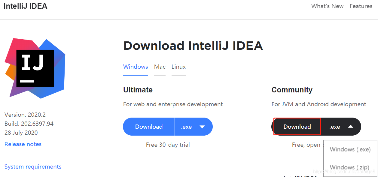 IntelliJ IDEA（2020.2）的下載、安裝步驟詳細教程