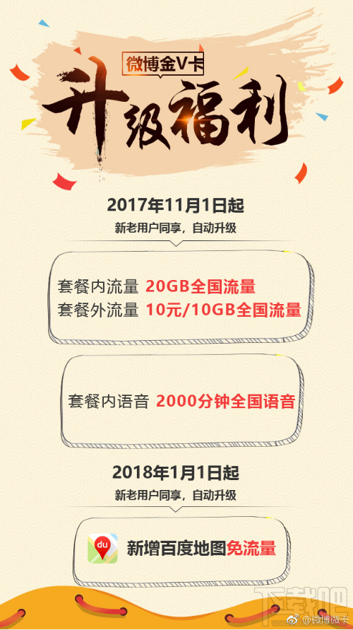 微博金V卡套餐升級福利有哪些？升級福利內容一覽