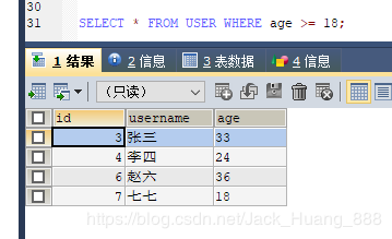 MySQL 詳細(xì)單表增刪改查crud語(yǔ)句
