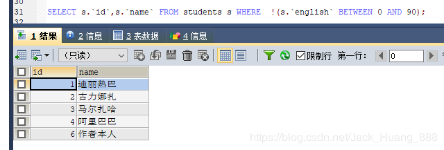 MySQL 詳細(xì)單表增刪改查crud語(yǔ)句