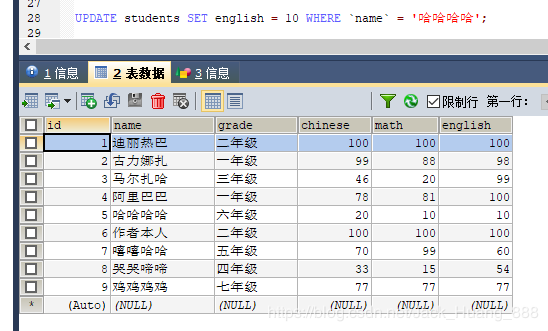 MySQL 詳細(xì)單表增刪改查crud語(yǔ)句
