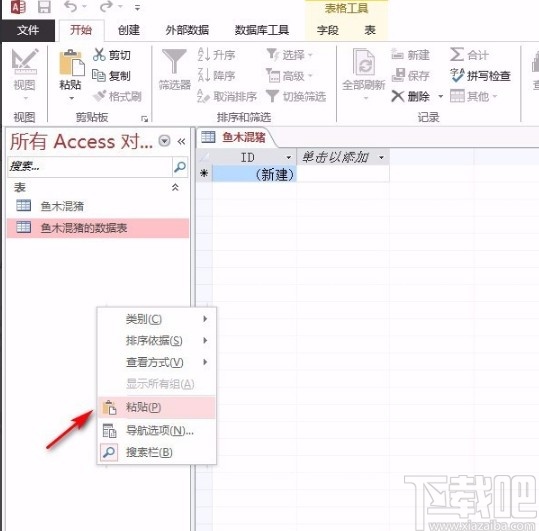 Microsoft Office Access復(fù)制數(shù)據(jù)表的方法