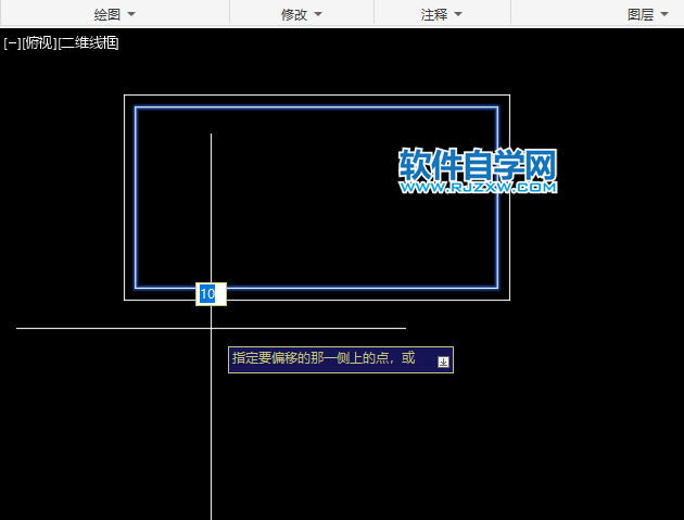cad怎么畫雙層矩形