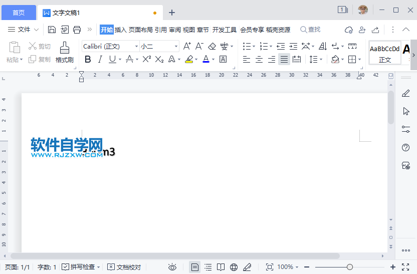 WPS2022怎么在文本行上方創(chuàng)建小字符