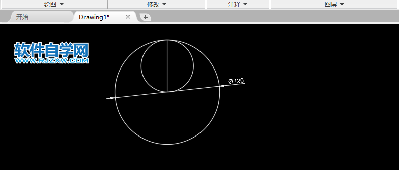 CAD怎么畫(huà)五連花圓形的方法