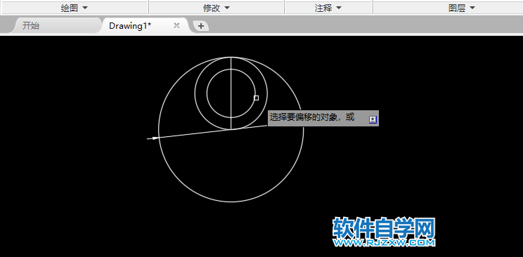 CAD怎么畫(huà)五連花圓形的方法