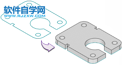 UG使用拉伸命令可創(chuàng)建實體或片體