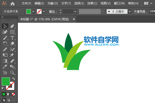 ai怎么畫(huà)蘆薈圖標(biāo)