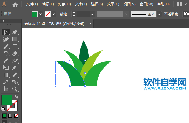 ai怎么畫(huà)蘆薈圖標(biāo)