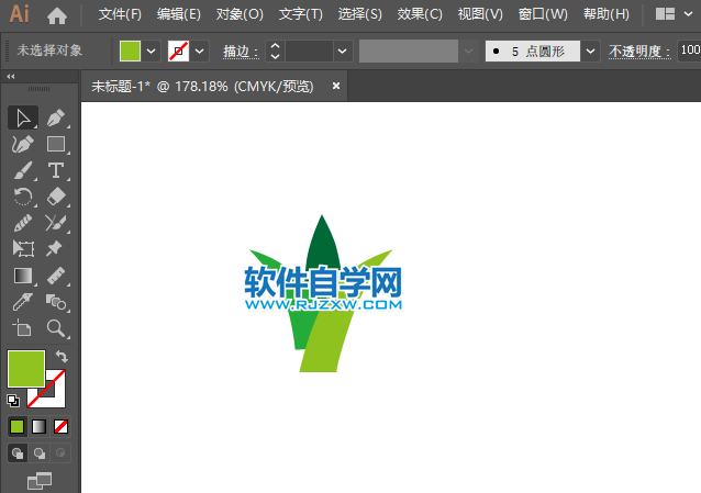 ai怎么畫(huà)蘆薈圖標(biāo)