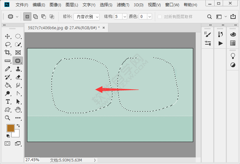 ps的修補工具怎么使用