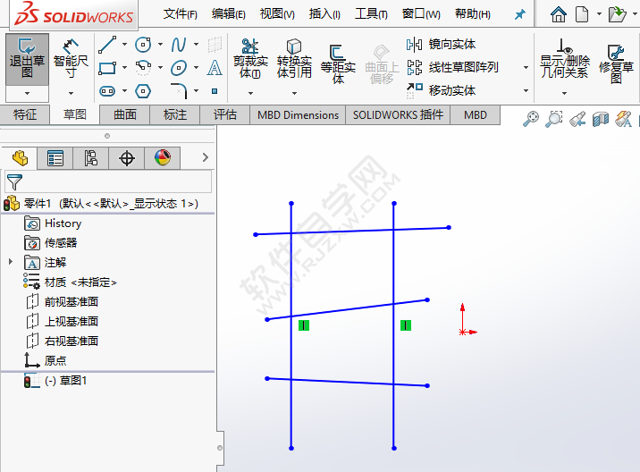 solidworks剪裁到最近端怎么使用