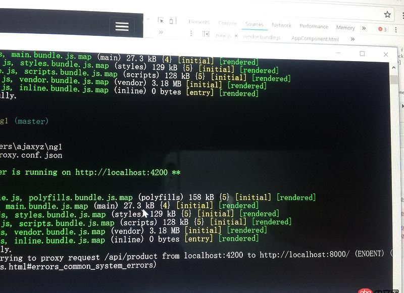angular.js - angular 配置代理proxy.conf.json后報(bào)錯，頁面返回500internal server error？