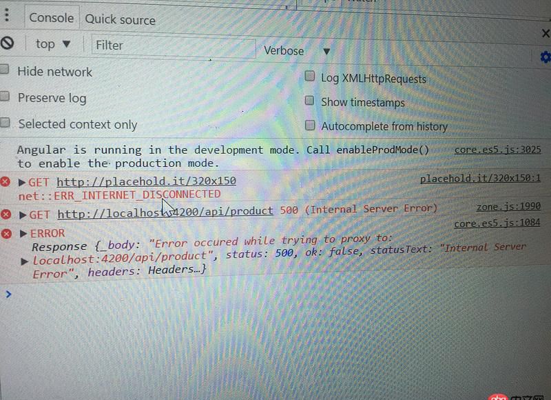 angular.js - angular 配置代理proxy.conf.json后報(bào)錯，頁面返回500internal server error？