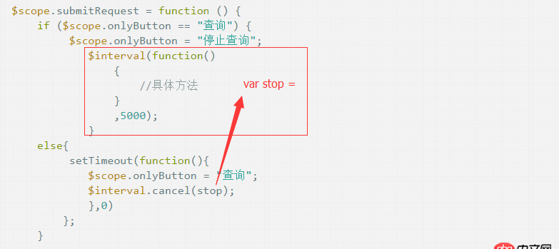 angular.js - angular $interval怎么在一個(gè)按鈕上實(shí)現(xiàn)開始定時(shí)和結(jié)束定時(shí)