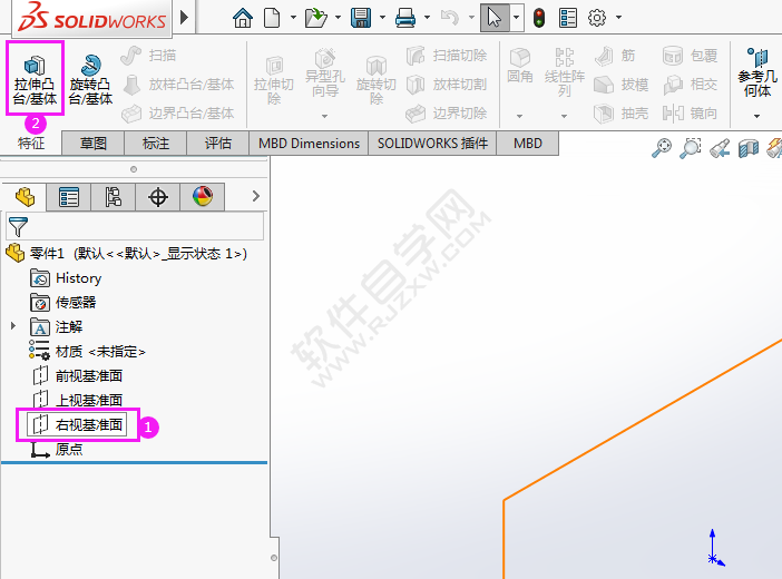 用solidworks畫驅(qū)動桿的方法