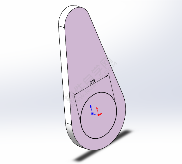 用solidworks畫驅(qū)動桿的方法