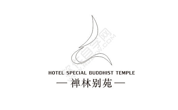 CDR設(shè)計禪林別苑圖標的方法