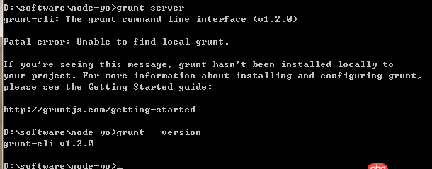 angular.js - grunt server 報(bào)錯(cuò)