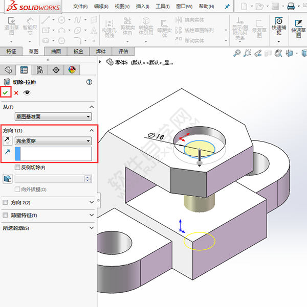 簡(jiǎn)述solidworks創(chuàng)建零件過程