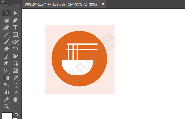 ai繪制面食標(biāo)識(shí)的方法