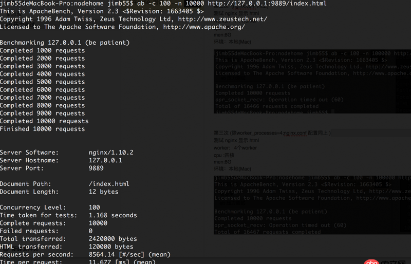 nginx - 關(guān)于 用 ab 測(cè)試 docker 和 本機(jī)引發(fā)的問(wèn)題