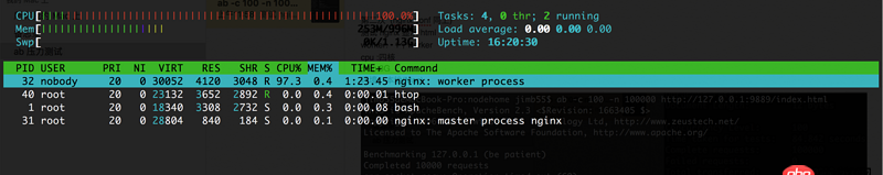 nginx - 關(guān)于 用 ab 測(cè)試 docker 和 本機(jī)引發(fā)的問(wèn)題