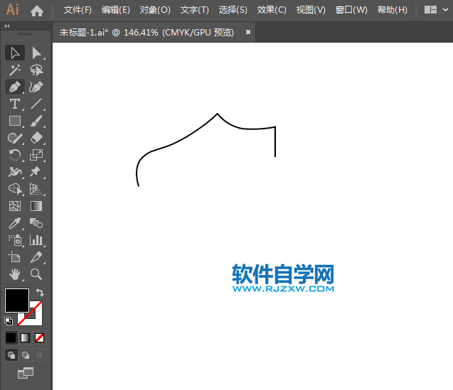男鞋簡(jiǎn)筆畫(huà)用ai繪制的方法