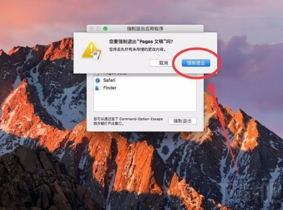 macOS系統(tǒng)強(qiáng)制退出程序的方法