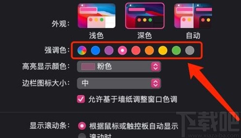 MacOS系統(tǒng)更改系統(tǒng)強(qiáng)調(diào)色的方法