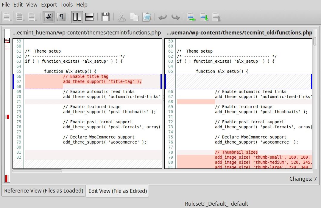 Linux下9種優秀的代碼比對工具推薦小結
