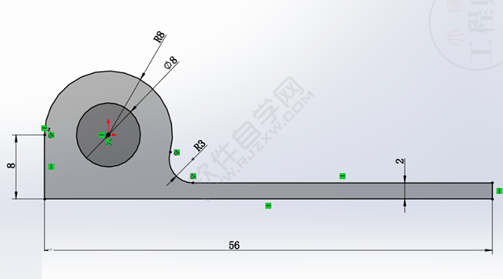 SolidWorks練習(xí)題之catics3D15-M06題步驟