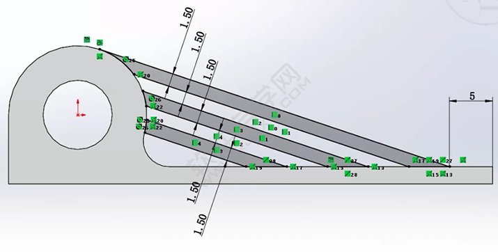 SolidWorks練習(xí)題之catics3D15-M06題步驟