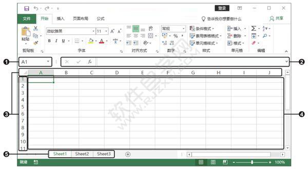 Excel2019的工作界面及特點(diǎn)