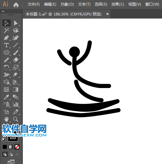 ai怎么設(shè)計蹦床運動標(biāo)識