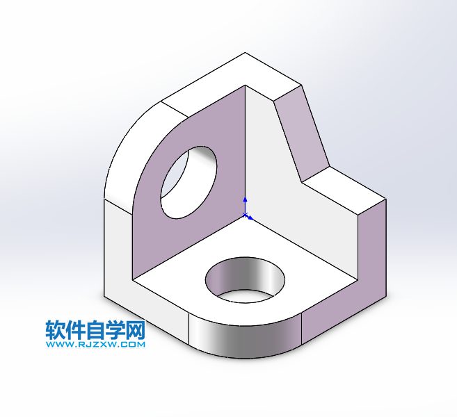 solidworks實(shí)體建模新手用拉伸、倒圓角完成