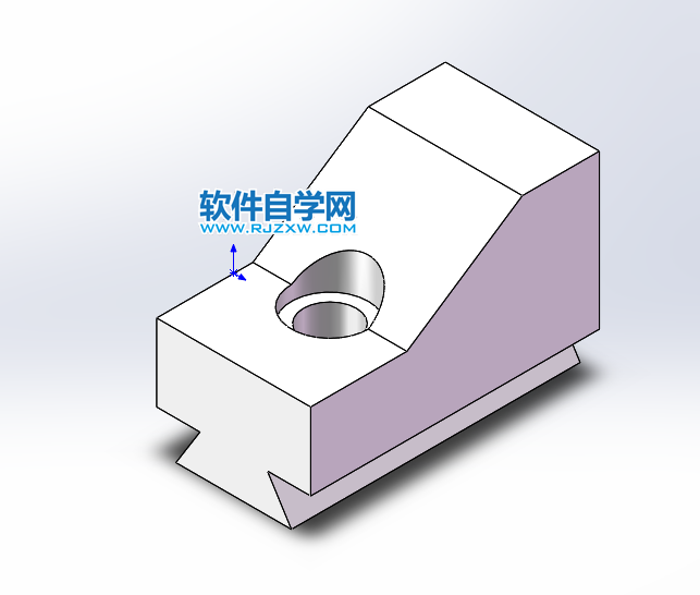 solidworks完全貫穿兩的切除方法，新手必學(xué)