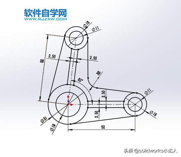 solidworks新手抓住關(guān)建點(diǎn)線就能輕松繪草圖