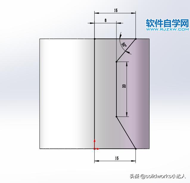 solidworks旋轉(zhuǎn)切除的使用方法