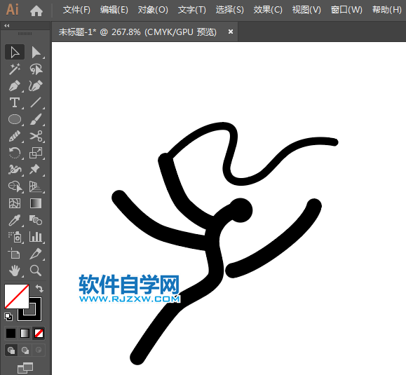 ai怎么繪制藝術(shù)體操圖標