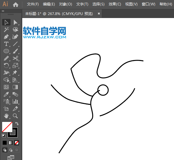 ai怎么繪制藝術(shù)體操圖標