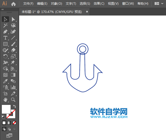 ai怎么設(shè)計禁止拋錨高壓危險圖標(biāo)
