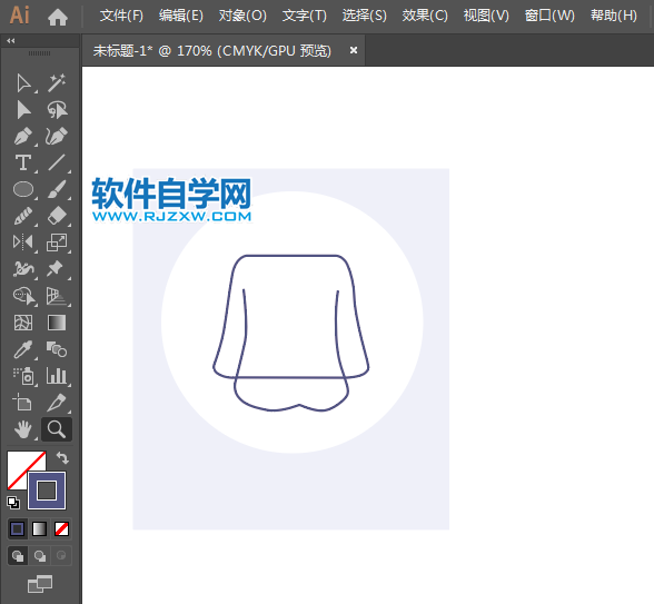 ai怎么設(shè)計皮大衣圖標(biāo)