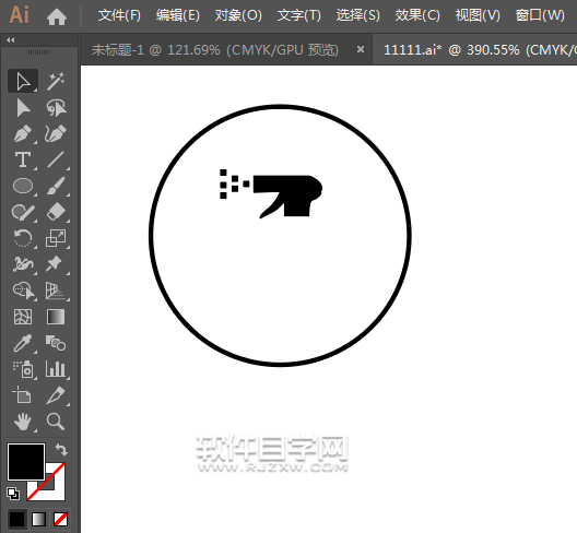 ai怎么畫(huà)深度保潔標(biāo)志