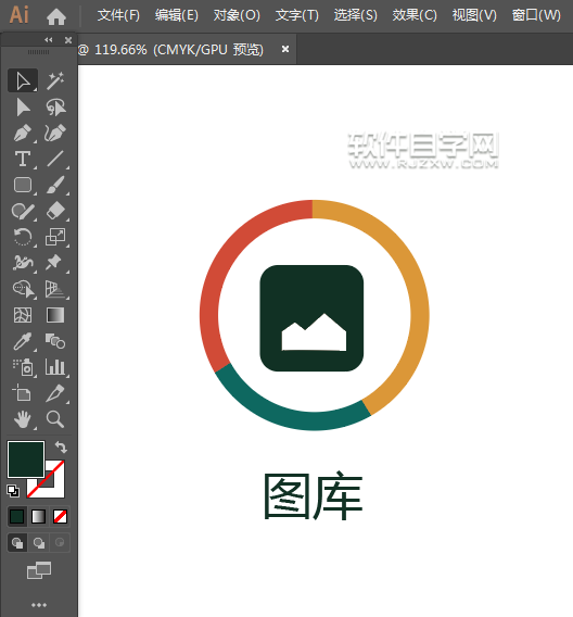 ai怎么畫圖庫圖標(biāo)