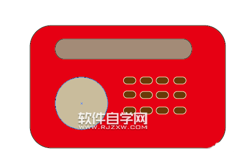 ai怎么畫(huà)一臺(tái)紅色的收音機(jī)圖標(biāo)