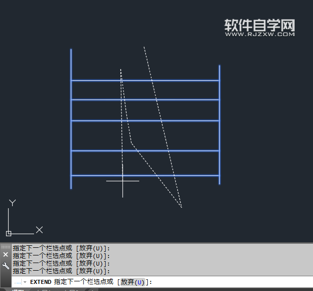 cad怎么欄選延伸多個(gè)對(duì)象