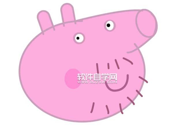 ai怎么畫(huà)佩琪的豬爸爸