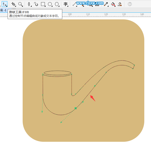 CorelDRAW X8怎么設(shè)計煙斗圖案？