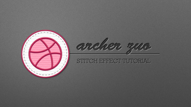 用Illustrator制作帶有針線縫制效果的LOGO實(shí)例